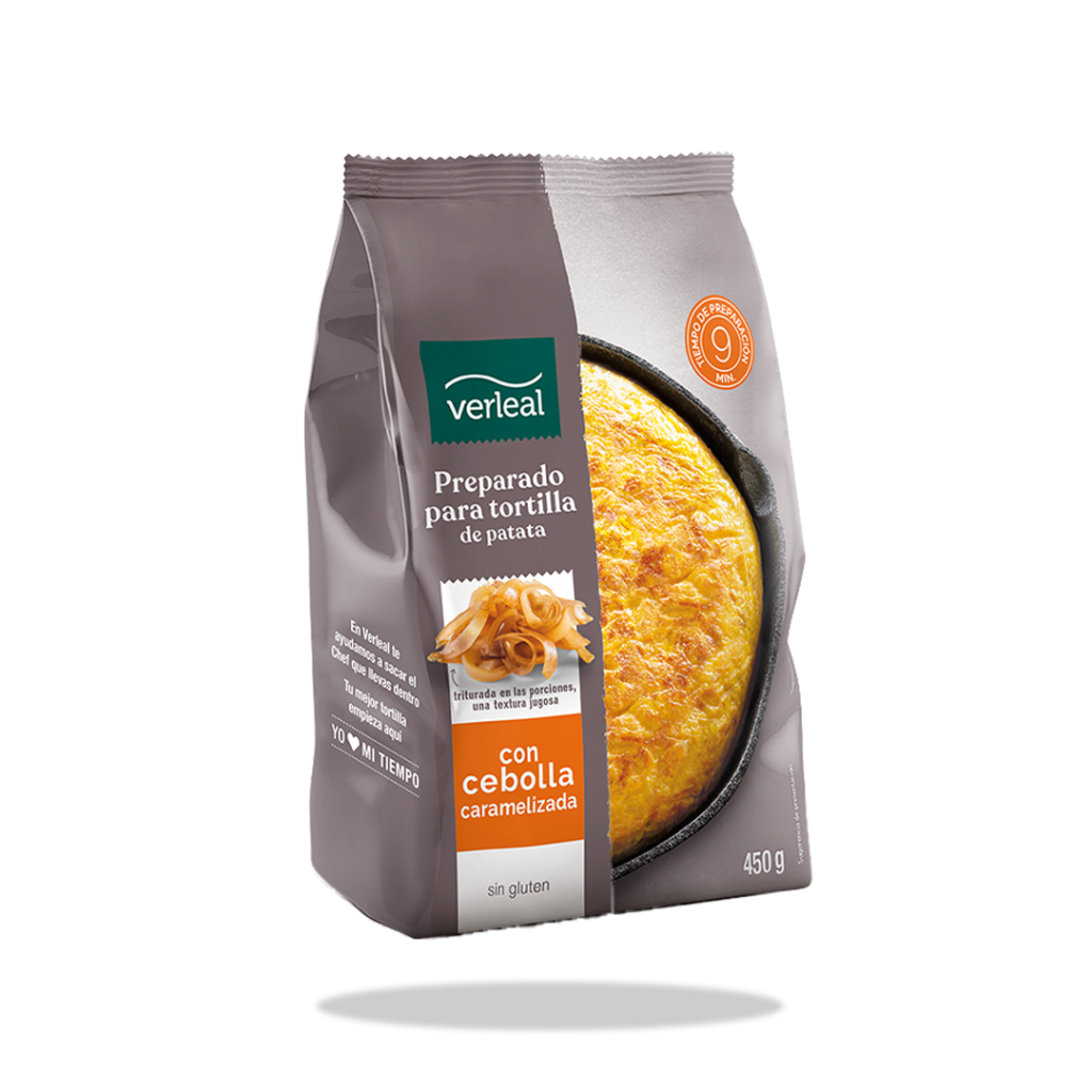 Preparado para tortilla de patata con cebolla caramelizada de Verleal